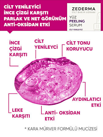 Kara Mürverli Yüz Peeling Serum