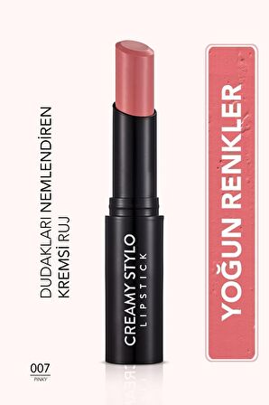 Flormar Yarı Parlak Stick Ruj (pastel Pembe) - Creamy Stylo Lipstick - 007 Pinky - 8682536013673
