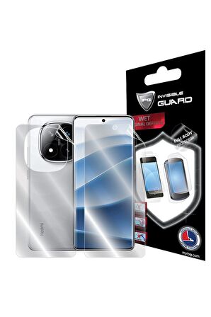 Xiaomi Redmi Note 14 Pro + Plus için IPG Hydrogel Tam Kaplama (Ekran ve Arka Koruma)