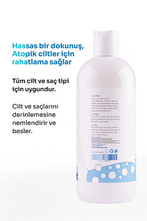Babyton Bebek & Çocuk Atopik-Hassas Cilt Saç ve Vücut Şampuanı 400 ml