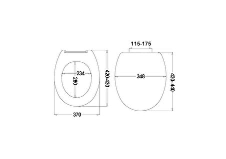 Japar Pasifik Thermoplast Alttan Sıkmalı Klozet Kapağı 50351