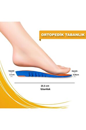 Ortopedik Memory Foam Ayakkabı Tabanlığı, Natural Kemer Destekli, Masaj Yapan Ayakkabı Tabanlığı