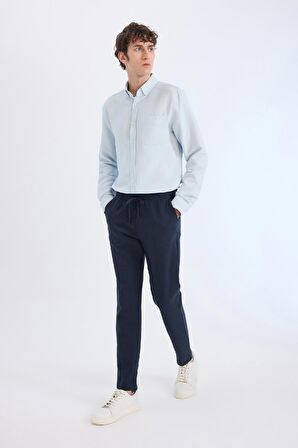 DeFacto Jogger Pantolon Basic Düz Beli Bağcıklı Cepli Düz Paça C6022AX25SPNV64
