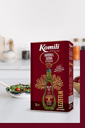 Komili Lezzetlik Meyvemsi Natürel Sızma Zeytinyağı 3 lt