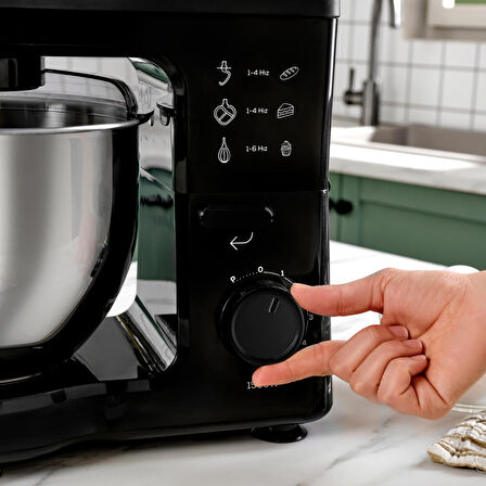 Karaca Maestrochef Stella Stand Mikser Siyah 1500w 5 Litre