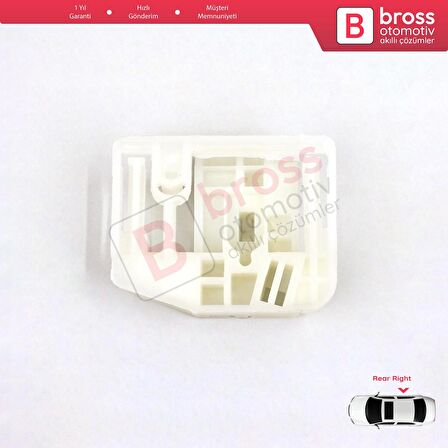 Renault Megane MK2 İçin Arka Sağ Kapı Cam Kriko Klipsi