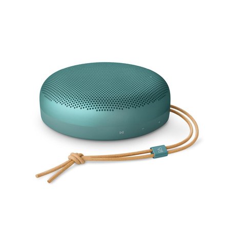 Bang & Olufsen Beosound A1 3. Nesil Geniş Açılı Ses, Yüksek Bas, IP67 Su Geçirmez, 24 Saat Pil Ömrü, Dahili Mikrofonlu Taşınabilir Bluetooth Hoparlör – Okaliptüs Yeşili