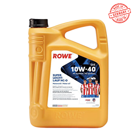 ROWE HIGHTEC SUPER LEICHTLAUF HC-O SAE 10W-40 MOTOR YAĞI 4 LİTRE