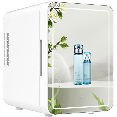 Mioji Mio 212 4L LED Işıklı Kozmetik Makyaj Krem Sıcak ve Soğuk Ayarlı Taşınabilir Mini Fridge Buzdolabı - Beyaz