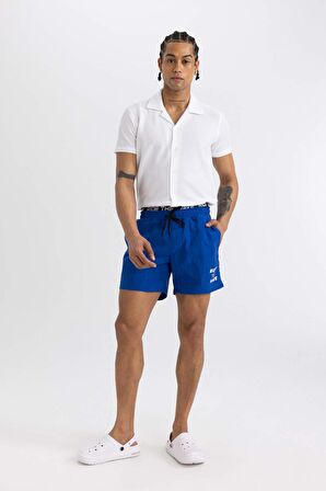 DeFactoFit Baskılı Kısa Boy Sporcu Deniz Şortu B5995AX24HSBE104
