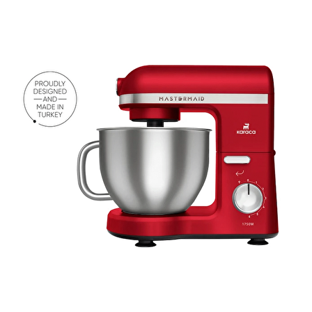 Karaca Mastermaid Chef Pro Çift Kollu Stand Mikser Imperial Red 1750 W