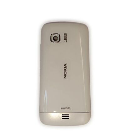 Nokia C5-03 Kasa Kapak Nokia C5-03 Beyaz Renk Orta Kasa Ön Kapak Arka Kapak Tuş Takımı