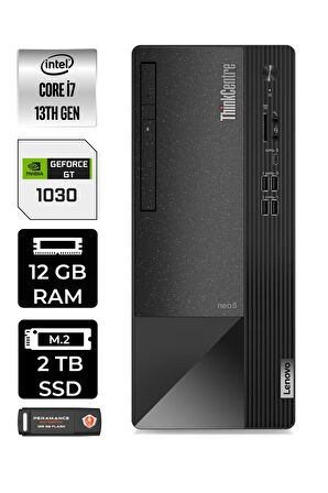 LENOVO Neo 50T i7 13700 12GB RAM 2TB SSD GT1030/4GB FDOS 12JD0008TR MASAÜSTÜ PC & PER4 BELLEK