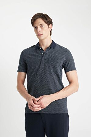 DeFacto Slim Fit Dar Kesim Basic Düz Kısa Kollu Polo Tişört D0031AX24SMIN120