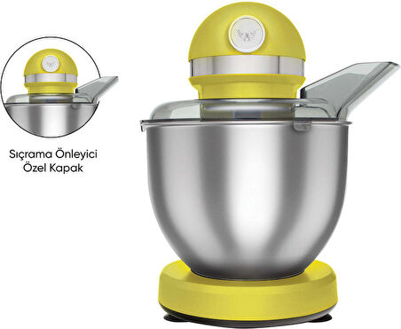 Karaca Mastermaid Chef Stand Mikser Pineapple Yellow 1500w 5 Lt