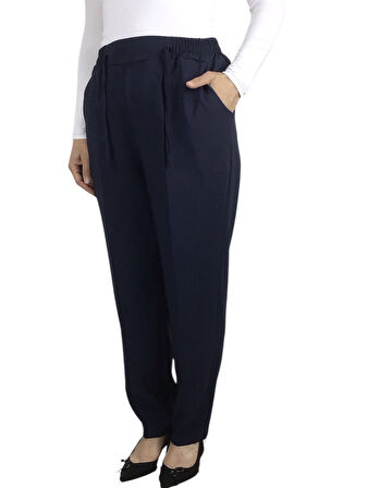 KADIN BELİ LASTİKLİ BORU PAÇA PANTOLON