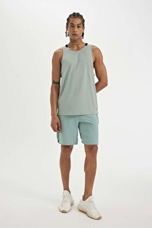 DeFactoFit Standart Fit Sporcu Dokuma Şort C1533AX24SMGR488