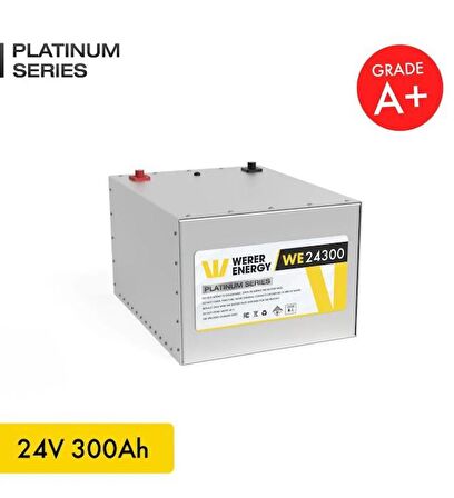 24V 300Ah LiFePO4 Platinum Series Bluetooth'lu Lityum Demir Fosfat Akü 