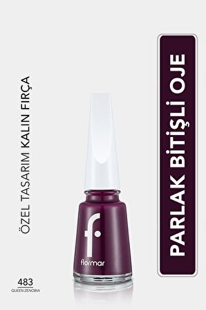 Flormar Klasik Parlak Bitişli Yüksek Pigmentli Oje - Nail Enamel- 483 Queen Zenobıa New- 8682536036252