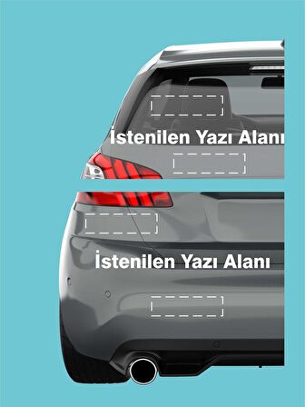Kişiye Özel Yazı Reklam Tekne Oto Motor Karavan Araç Sticker 