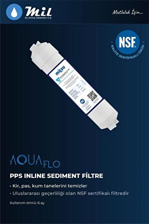Kapalı Kasa Su Arıtma Cihazı Aquaflo 12 Inç 3lü Inline Su Arıtma Ön Filtresi (KK-3)