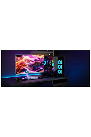 GamePower 27" Vivid V60 Curved RGB 0.5ms 240Hz VA FHD 1500R HDR Adaptive Sync Beyaz Gaming Monitör