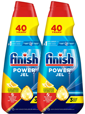 Finish Hepsi Bir Arada Bulaşık Makinesi Jeli 2x1 lt 