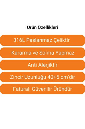 Dönen Yonca Kolye | Paslanmaz - 316l Çelik | Hediye Paketi Yapılır