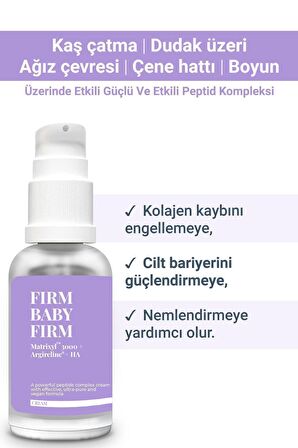 FIRM BABY FIRM - Yaşlanma ve Kırışıklık Karşıtı Onarıcı Bakım Kremi | Peptit Kompleksi 30ml