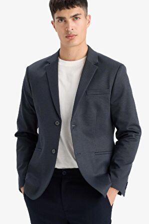 DeFacto Slim Fit Dar Kesim Astarlı Blazer Ceket W9254AZ25SPNV179