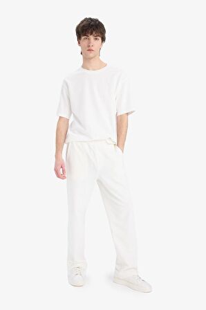 DeFacto Bol Rahat Kesim Wide Leg Üç Cepli Geniş Paça Pamuklu Yazlık Pantolon F0606AX25SPER83