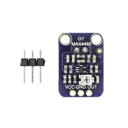 GY-MAX4466 Ses Sensörü Modülü Elektret Mikrofon Amplifikatörü - MAX4466