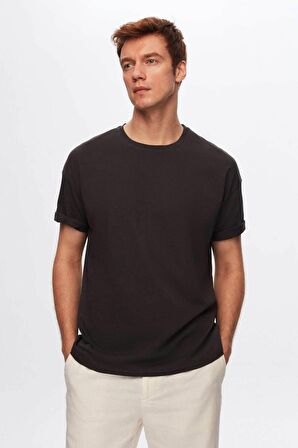 Comfort Antrasit %100 Pamuk T-shirt 6HC14ORT02006