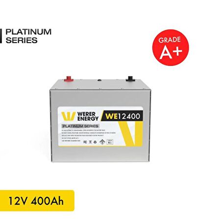 12V 400Ah LiFePO4 Platinum Series Bluetooth'lu Lityum Demir Fosfat Akü 