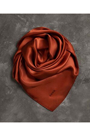 Aker Eşarp Taşlanmış Düz  İpek Eşarp