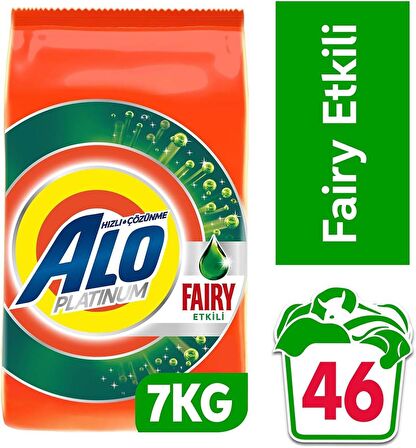 Alo Platinum 7 Kg Fairy Etkili Beyazlar Hızlı Çözülme Toz Deterjan