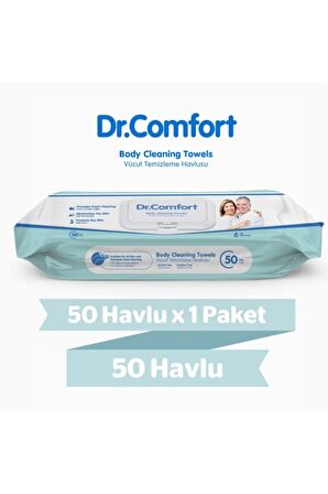 Vücut Temizleme Havlusu 50'li 12 Paket 600 Havlu