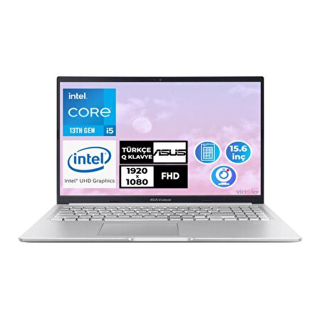 Asus Vivobook i5-13420H 40GB 1TB SSD 15.6" FHD Freedos Taşınabilir Bilgisayar  X1502VA-NJ871 006