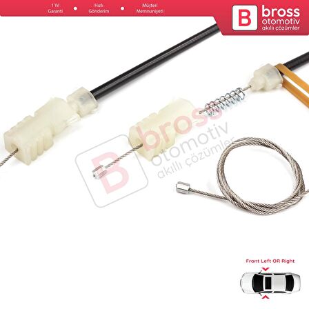 Nissan Pathfinder MK3 R51 2004-2015 80701-4X01C İçin Elektrikli Ön Cam Kriko Tamir Seti