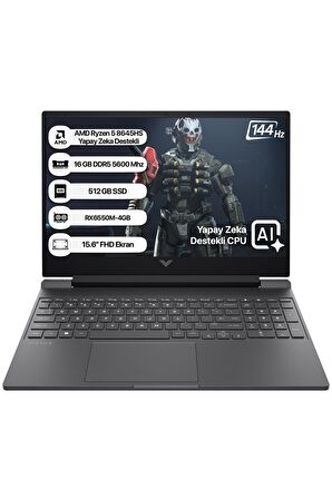 HP Victus 15-FB2028NT AMD R5 7535HS 16GB 512GB SSD RX6550M-4GB Freedos 15.6" FHD 144Hz Taşınabilir Bilgisayar A44MJEA