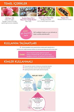 Aydınlatıcı ve Nemlendirici Tonik 500ml APIEU Aqua Nature Rose Dewdrop Brightening Toner