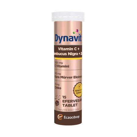 Dynavit Vitamin C + Sambucus Nigra 15 Efervesan Tablet