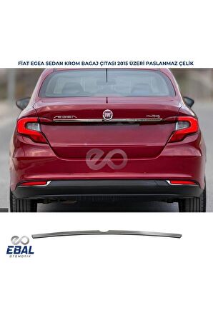 Fiat Egea Krom Bagaj Çıtası 2015 Üzeri Paslanmaz Çelik (Sedan)