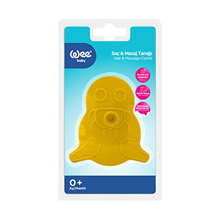 Wee Baby Saç ve Masaj Tarağı - Sarı