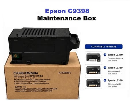 Epson L5390 uyumlu bakım atık kutusu (çipli) waste ink maintenance box