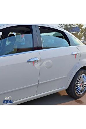 Fiat Linea Krom Kapı Kolu 4 Kapı 8 Parça 2007 Üzeri P.Çelik