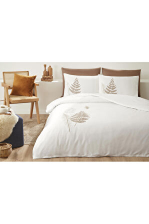 Özdilek Cotton Bliss Çift Kişilik Nakışlı Saten Nevresim Takımı