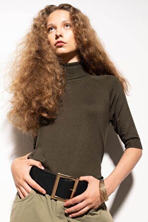 DeFacto Regular Fit Balıkçı Yaka Yarım Kol Basic Düz Triko Kazak U8280AZ24AUKH244