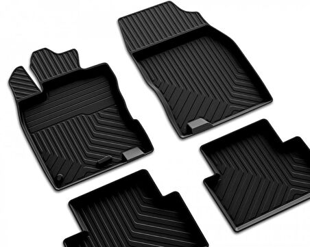 Nissan Qashqai 1 Ferrous 4D Havuzlu Kauçuk Paspas 2007-2014