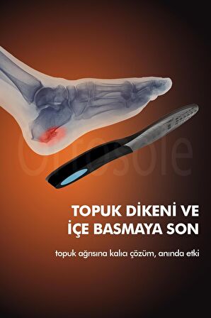 OS200 | Topuk Dikeni, Düz Tabanlık, İç Basma Önleyici, Kemer Destekli, Plantar Fasiit İç Tabanlık